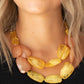 Gives Me Chills - Yellow - Paparazzi Necklace Image