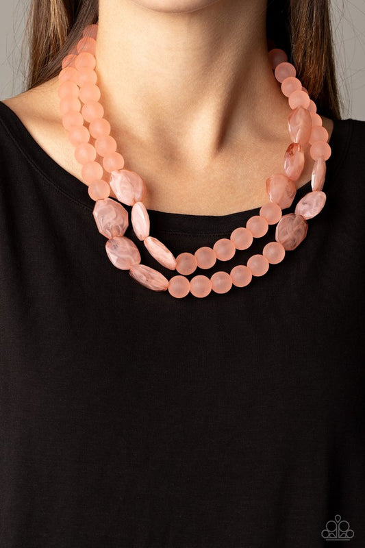 Arctic Art - Pink - Paparazzi Necklace Image