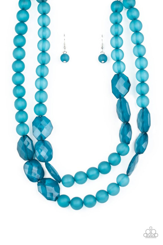 Arctic Art - Blue - Paparazzi Necklace Image