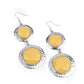 Thrift Shop Stop - Yellow - Paparazzi Earring Image