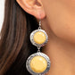 Thrift Shop Stop - Yellow - Paparazzi Earring Image