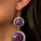 Thrift Shop Stop - Purple - Paparazzi Earring Image
