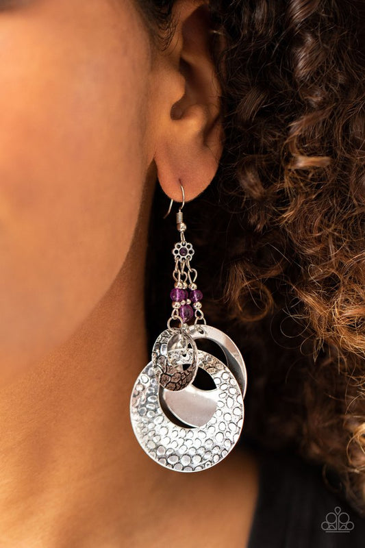 Wanderlust Garden - Purple - Paparazzi Earring Image