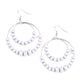 Paradise Party - Silver - Paparazzi Earring Image