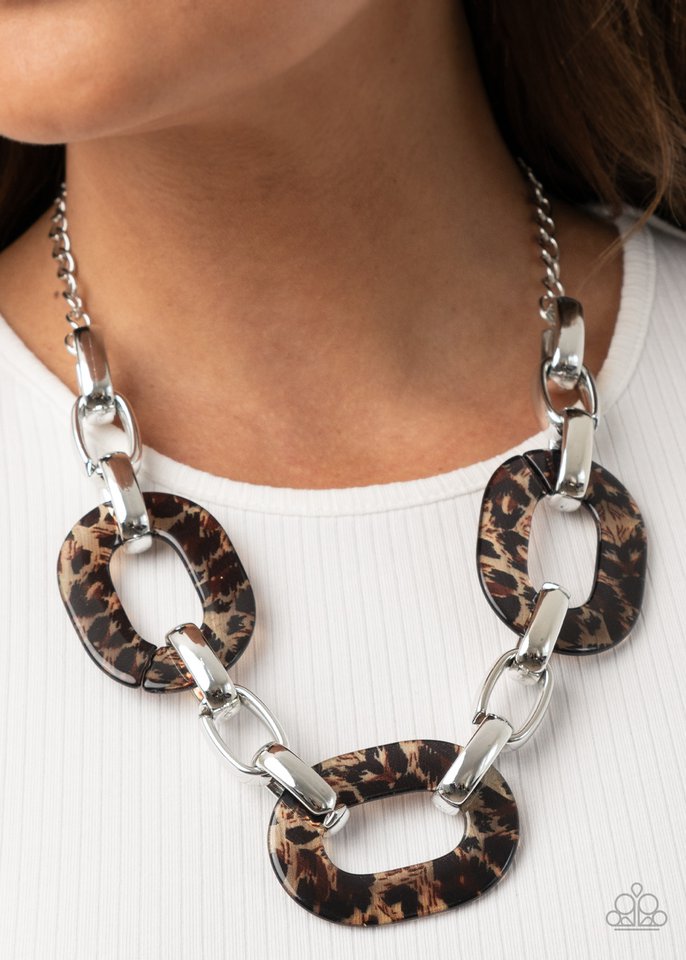 Sink Your Claws In - Brown - Paparazzi Necklace Image