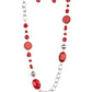 When I GLOW Up - Red - Paparazzi Necklace Image