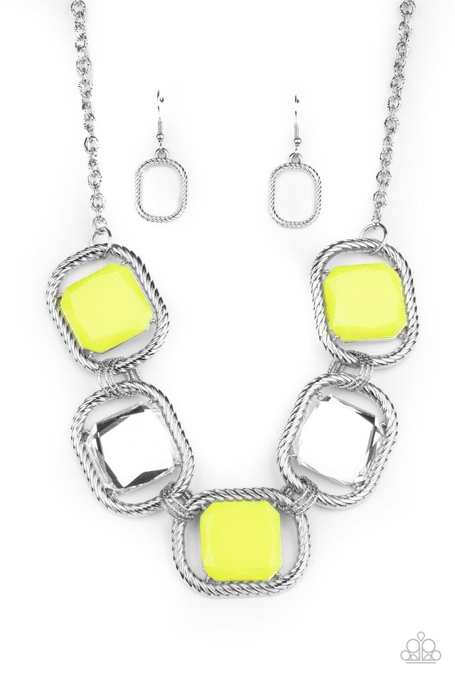 Pucker Up - Yellow - Paparazzi Necklace Image