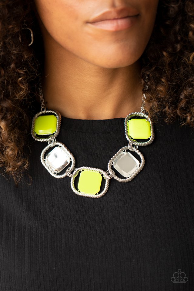 Pucker Up - Yellow - Paparazzi Necklace Image