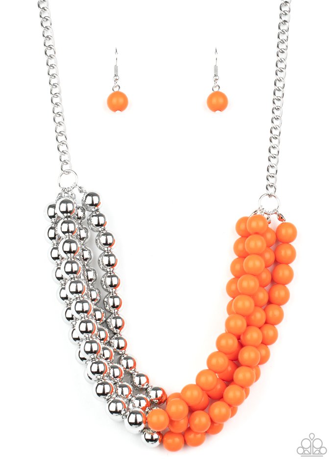 Layer After Layer - Orange - Paparazzi Necklace Image