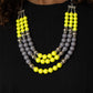 BEAD Your Own Drum - Yellow - Paparazzi Necklace Image