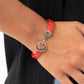 HAUTE Button Topic - Red - Paparazzi Bracelet Image