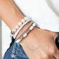 Layered Luster - White - Paparazzi Bracelet Image