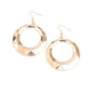 Fiercely Faceted - Gold - Paparazzi Earring Image