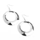 Fiercely Faceted - Silver - Paparazzi Earring Image