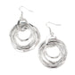 Ringing Radiance - Silver - Paparazzi Earring Image