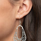 Grapevine Glamour - Silver - Paparazzi Earring Image