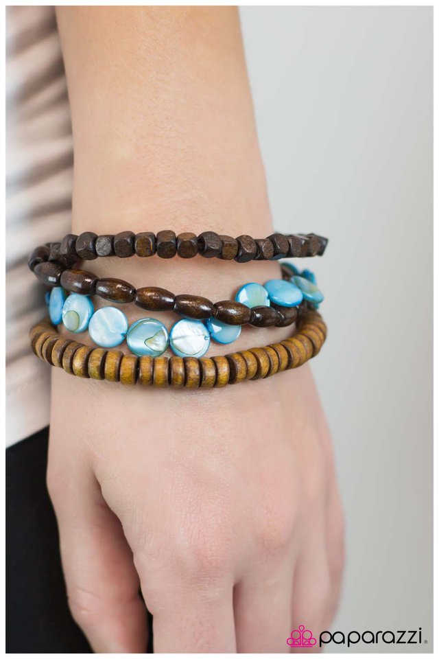 Pulsera Paparazzi ~ Sequoia-Azul