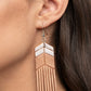 Desert Trails - White - Paparazzi Earring Image