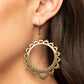 Casually Capricious - Brass - Paparazzi Earring Image