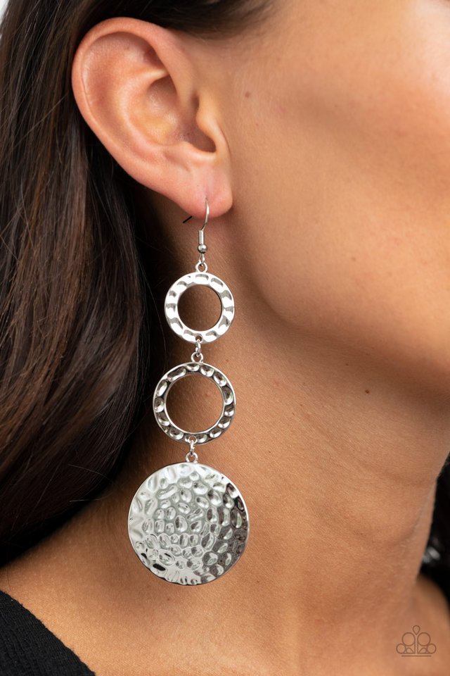 Blooming Baubles - Silver - Paparazzi Earring Image