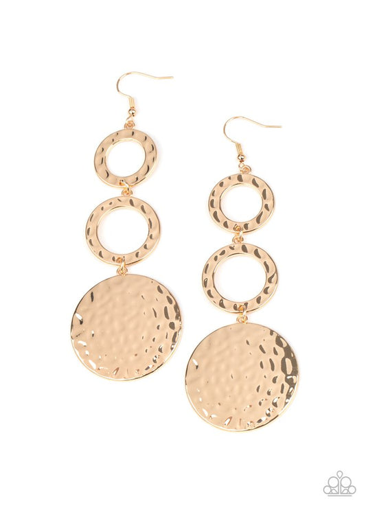 Blooming Baubles - Gold - Paparazzi Earring Image