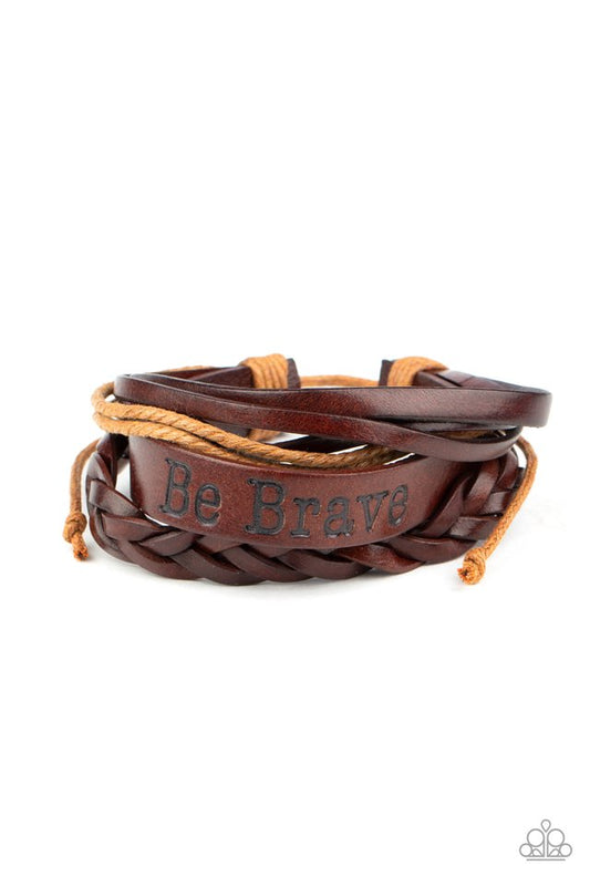 Brave Soul - Brown - Paparazzi Bracelet Image