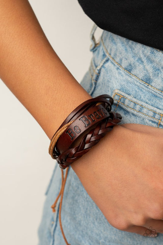 Brave Soul - Brown - Paparazzi Bracelet Image