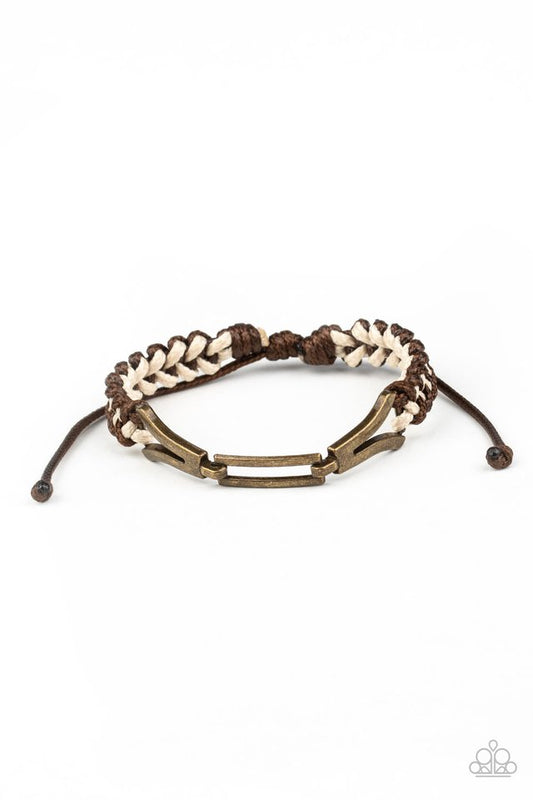 Bungee Bungalow - Brown - Paparazzi Bracelet Image