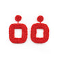 Beaded Bella - Red - Paparazzi Earring Image