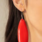 Tropical Ferry - Red - Paparazzi Earring Image