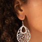 Seize The Stage - White - Paparazzi Earring Image