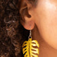 Shake Your PALMS PALMS - Yellow - Paparazzi Earring Image