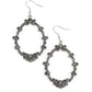 Sparkly Status - Silver - Paparazzi Earring Image
