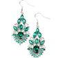 Ice Castle Couture - Green - Paparazzi Earring Image
