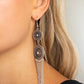 Medallion Mecca - White - Paparazzi Earring Image