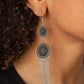 Medallion Mecca - Silver - Paparazzi Earring Image