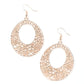 Serenely Shattered - Rose Gold - Paparazzi Earring Image