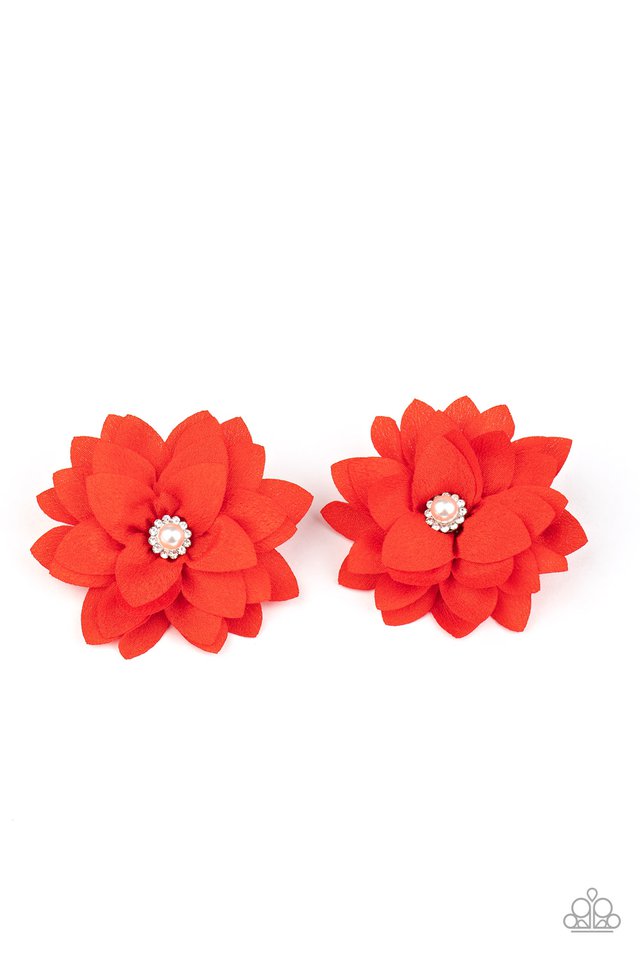 Things That Go BLOOM! - Red - Paparazzi Hair Accessories Image
