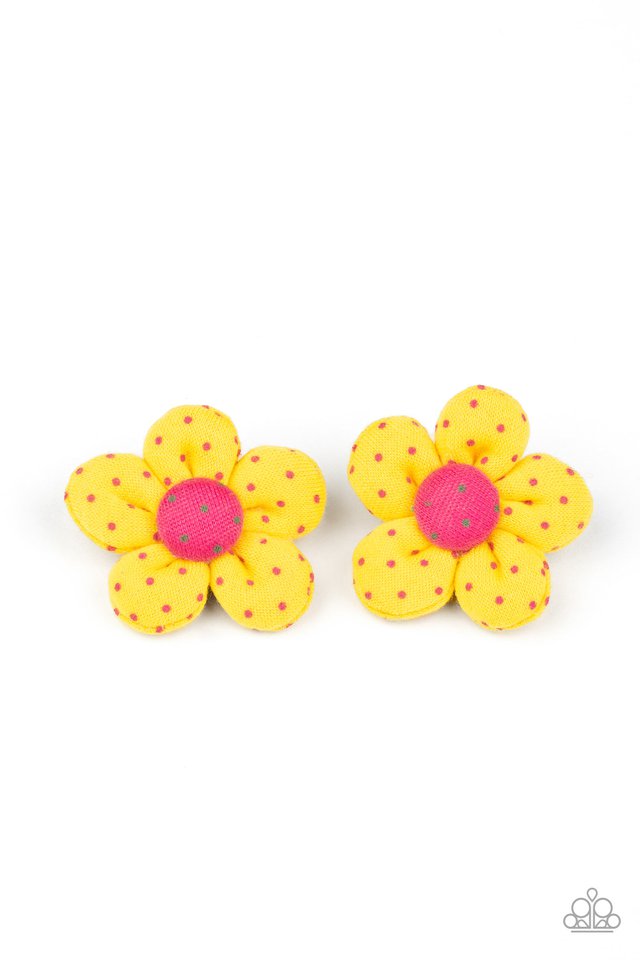 Polka Dotted Delight - Yellow - Paparazzi Hair Accessories Image
