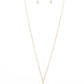 Have To Learn The HEART Way - Gold - Paparazzi Necklace Image