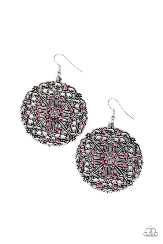 Oh MANDALA! - Pink - Paparazzi Earring Image