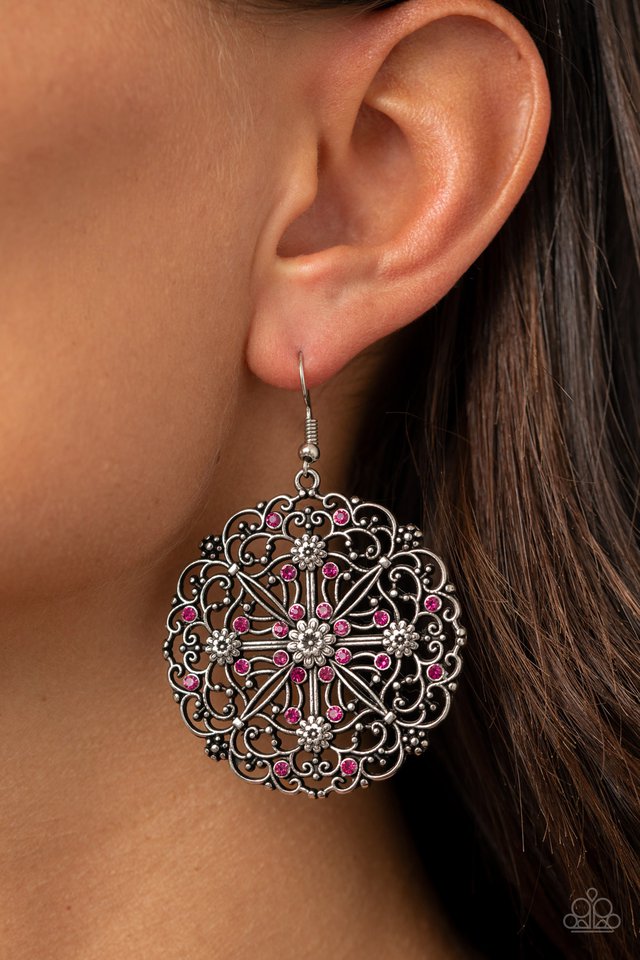 Oh MANDALA! - Pink - Paparazzi Earring Image