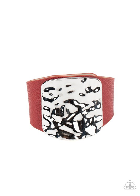 Paparazzi Bracelet ~ Brighten Up - Red