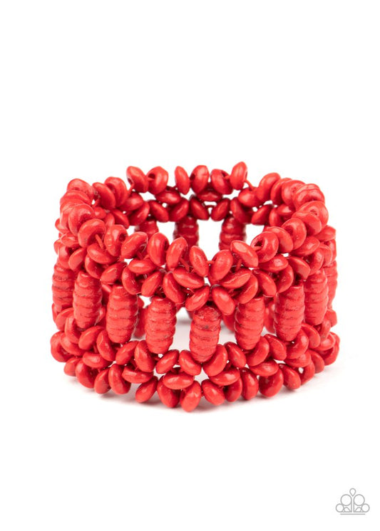 Fiji Flavor - Red - Paparazzi Bracelet Image