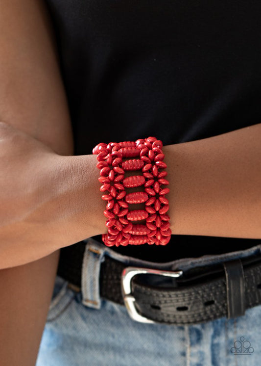 Fiji Flavor - Red - Paparazzi Bracelet Image