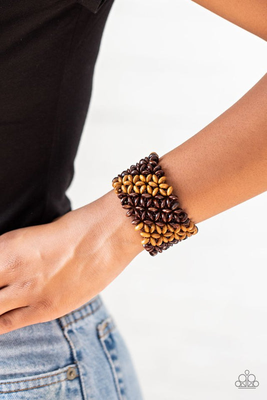 Island Expression - Brown - Paparazzi Bracelet Image