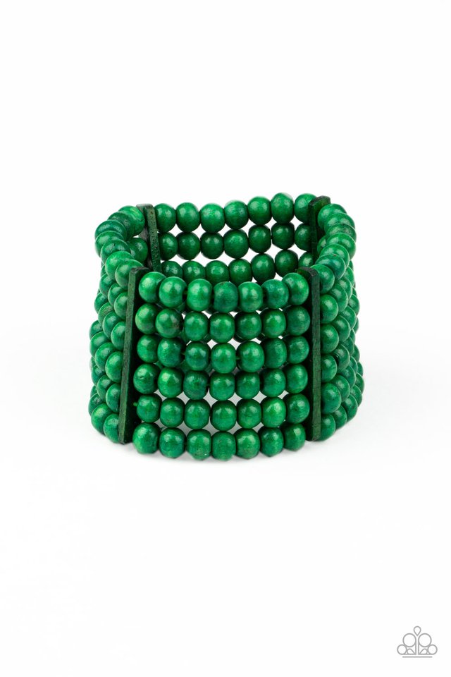 Tanning in Tanzania - Green - Paparazzi Bracelet Image