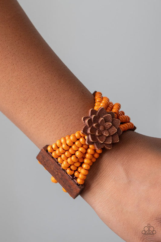 Tropical Sanctuary - Orange - Paparazzi Bracelet Image