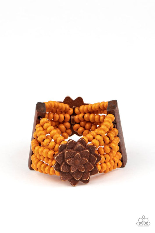 Tropical Sanctuary - Orange - Paparazzi Bracelet Image