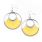 Really High-Strung - Yellow - Paparazzi Earring Image